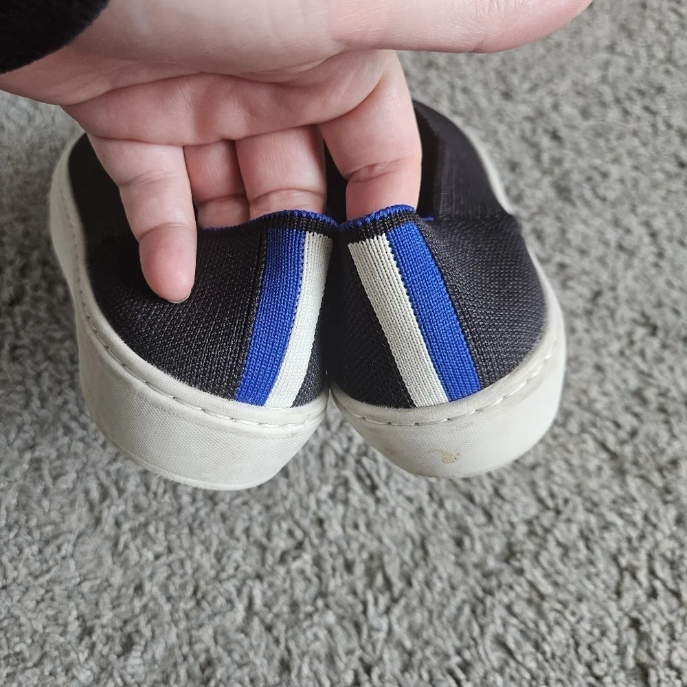 Rothy's The Original Slip On Sneakers in Navy Blue Size 5